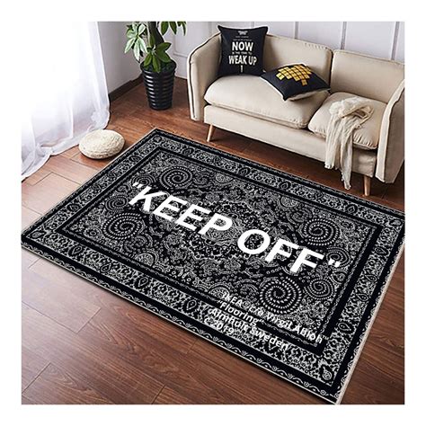 off white fake rug